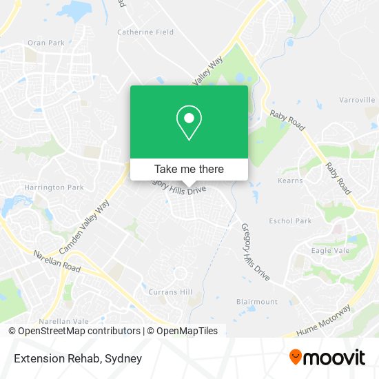 Extension Rehab map