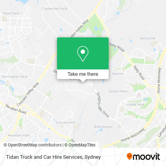 Tidan Truck and Car Hire Services map