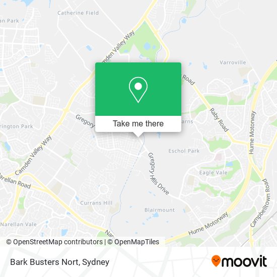 Bark Busters Nort map