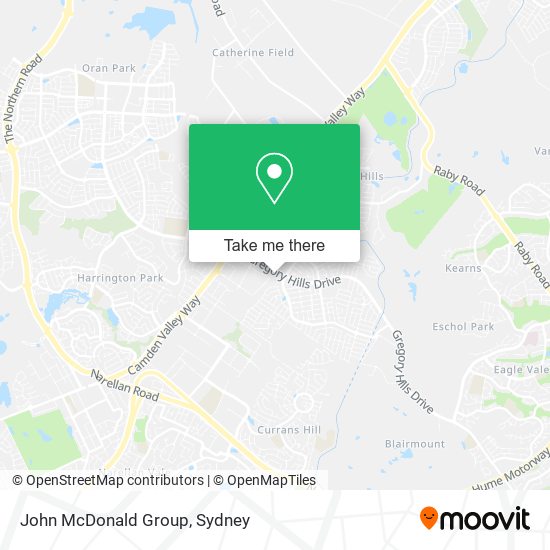 John McDonald Group map