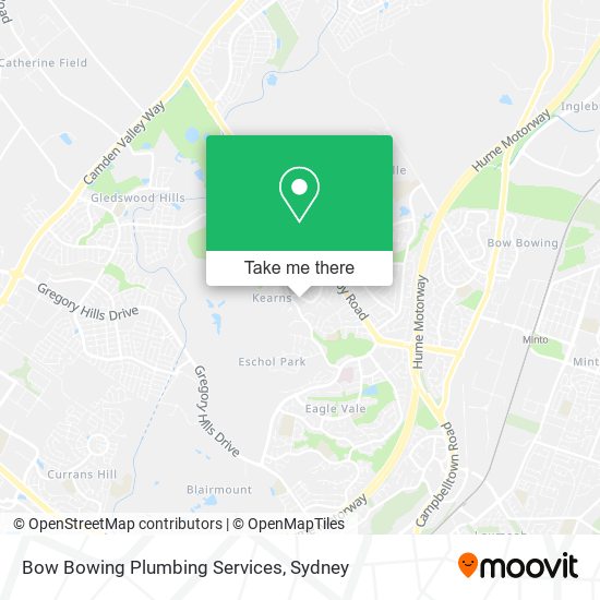 Mapa Bow Bowing Plumbing Services