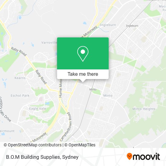 B.O.M Building Supplies map