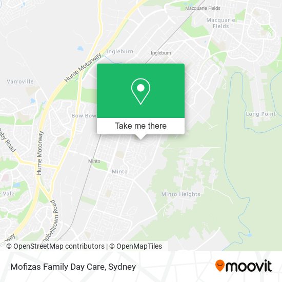 Mofizas Family Day Care map