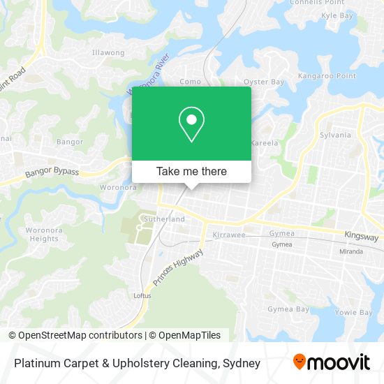 Platinum Carpet & Upholstery Cleaning map