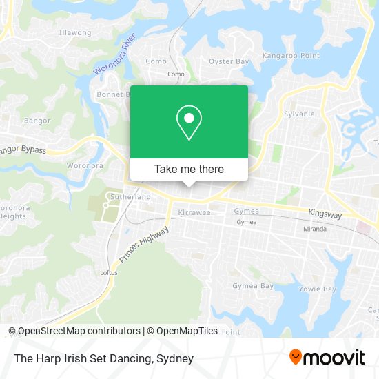 Mapa The Harp Irish Set Dancing