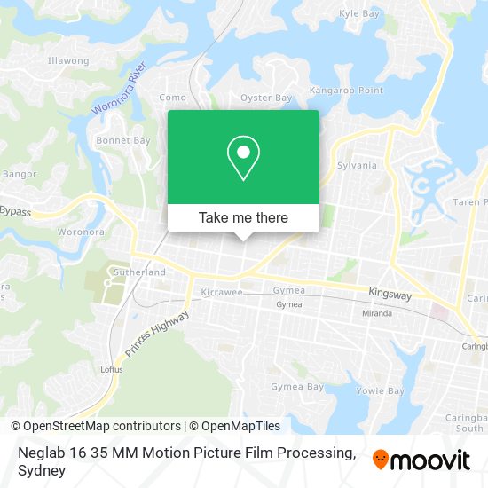 Neglab 16 35 MM Motion Picture Film Processing map