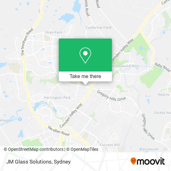 JM Glass Solutions map