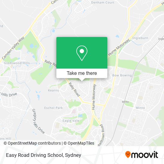 Mapa Easy Road Driving School