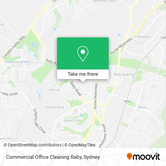 Mapa Commercial Office Cleaning Raby