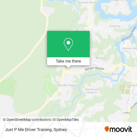 Mapa Just P Me Driver Training