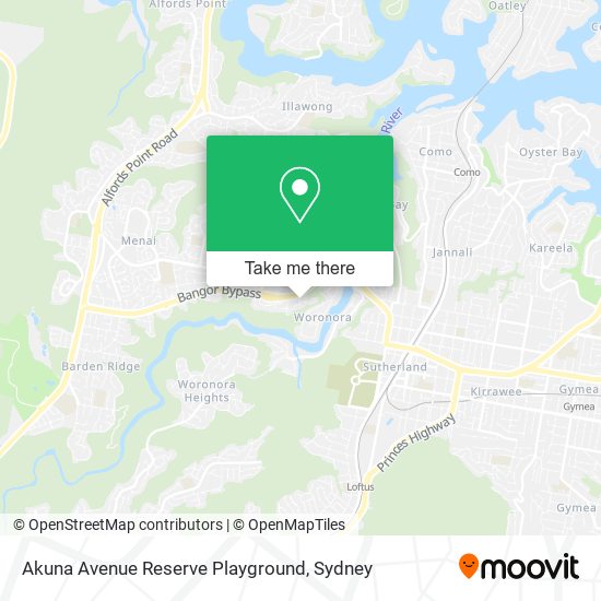 Akuna Avenue Reserve Playground map