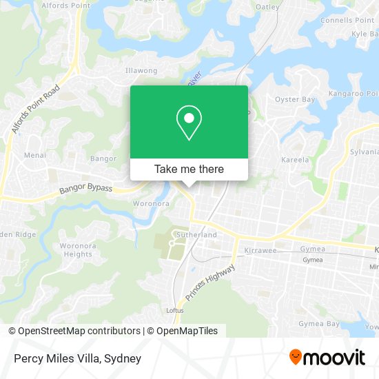 Percy Miles Villa map