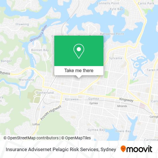 Insurance Advisernet Pelagic Risk Services map