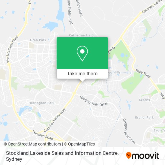 Stockland Lakeside Sales and Information Centre map