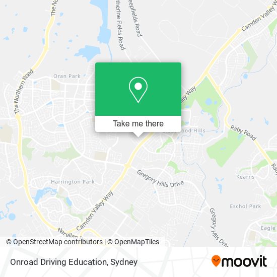 Onroad Driving Education map