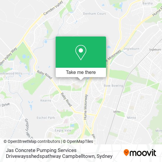 Jas Concrete Pumping Services Drivewaysshedspathway Campbelltown map