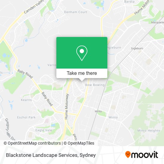 Mapa Blackstone Landscape Services