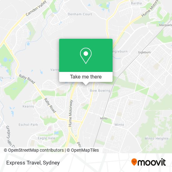 Express Travel map