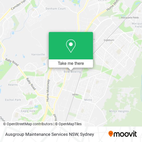 Ausgroup Maintenance Services NSW map
