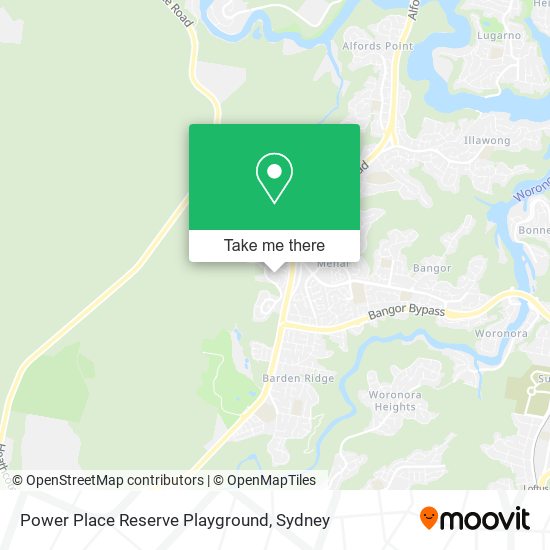 Mapa Power Place Reserve Playground