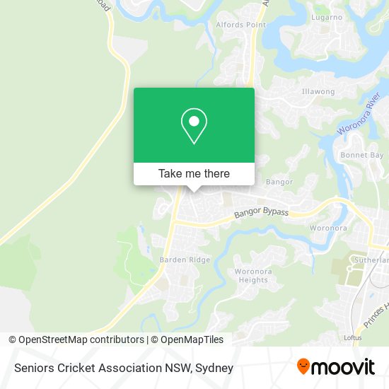 Mapa Seniors Cricket Association NSW