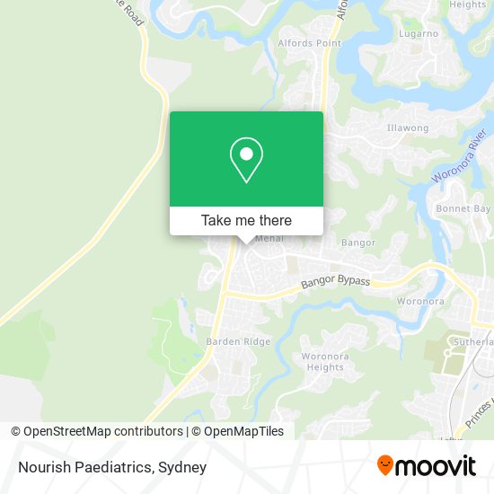 Nourish Paediatrics map