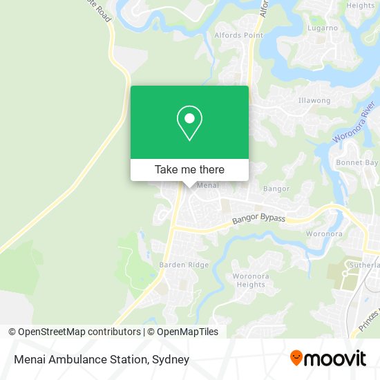 Menai Ambulance Station map