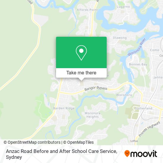 Mapa Anzac Road Before and After School Care Service