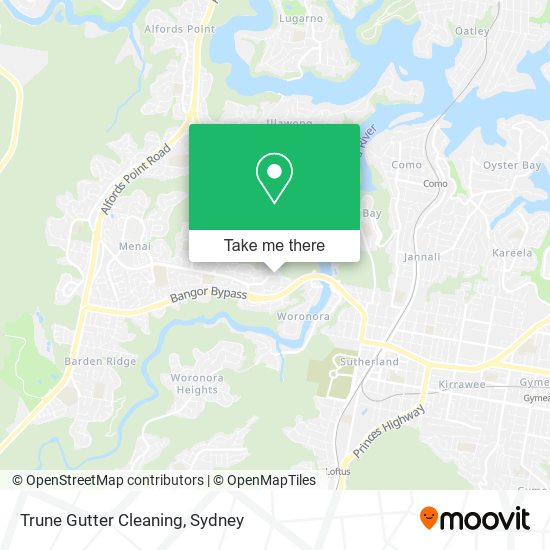 Trune Gutter Cleaning map