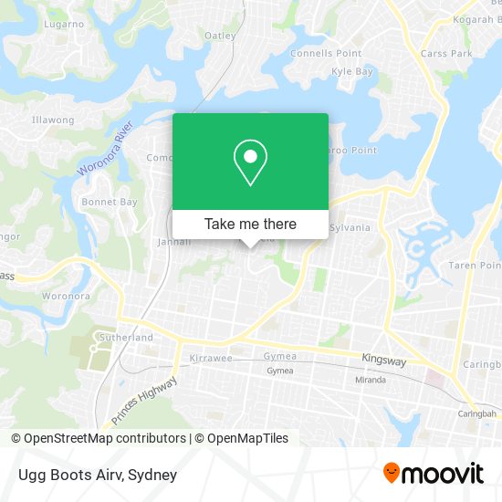 Ugg Boots Airv map