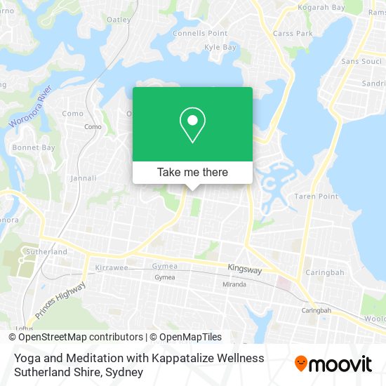 Yoga and Meditation with Kappatalize Wellness Sutherland Shire map