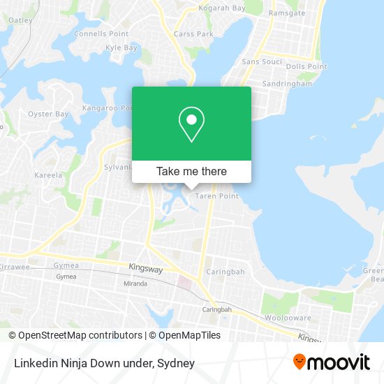 Linkedin Ninja Down under map