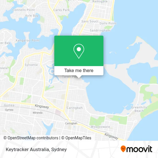 Mapa Keytracker Australia