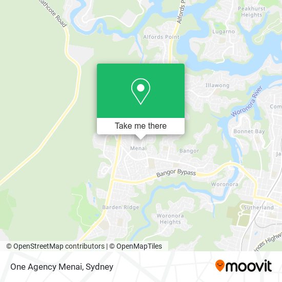 One Agency Menai map