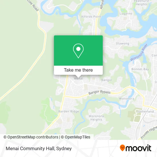 Menai Community Hall map