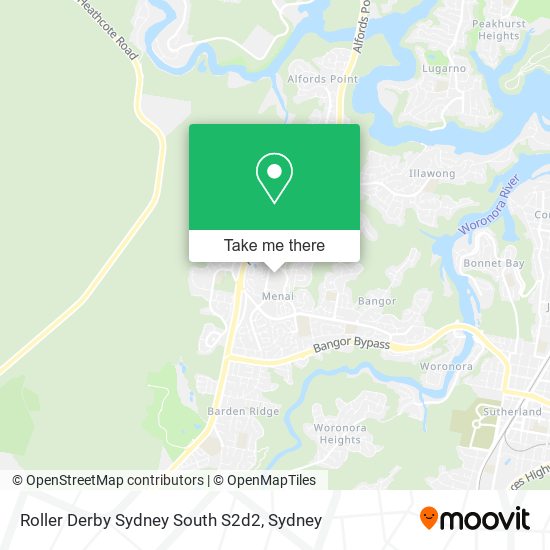 Roller Derby Sydney South S2d2 map