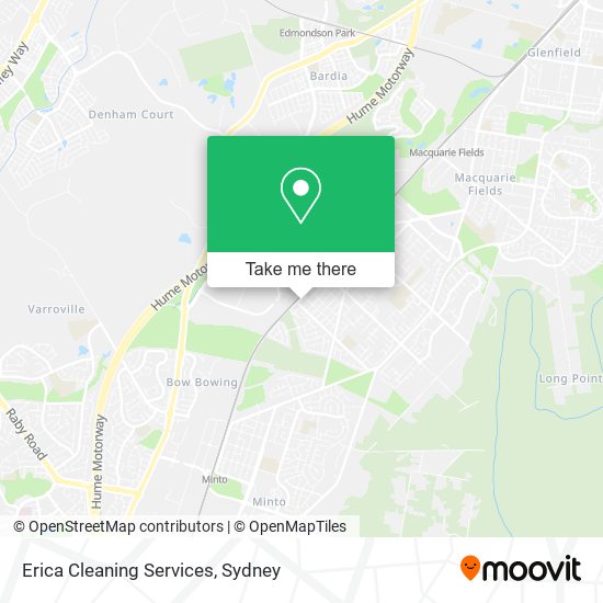 Mapa Erica Cleaning Services