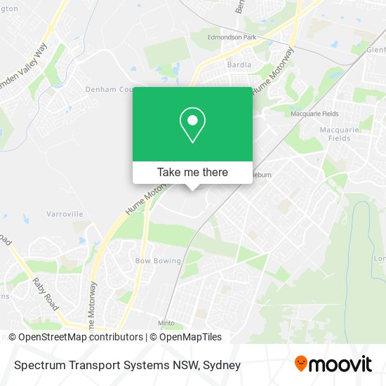 Mapa Spectrum Transport Systems NSW