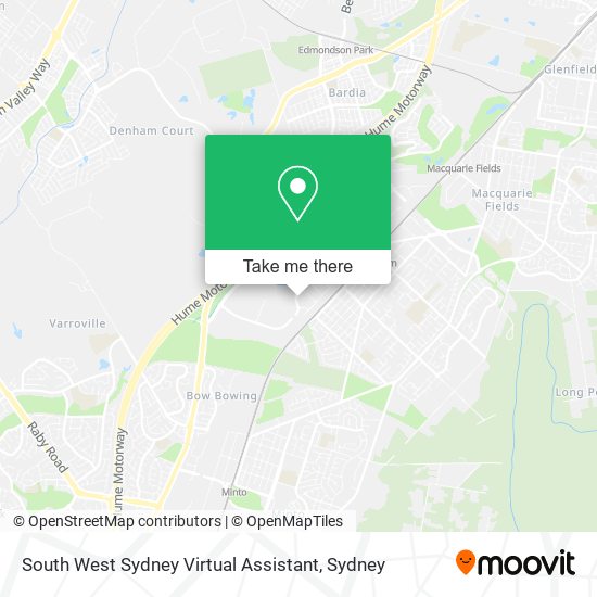 Mapa South West Sydney Virtual Assistant