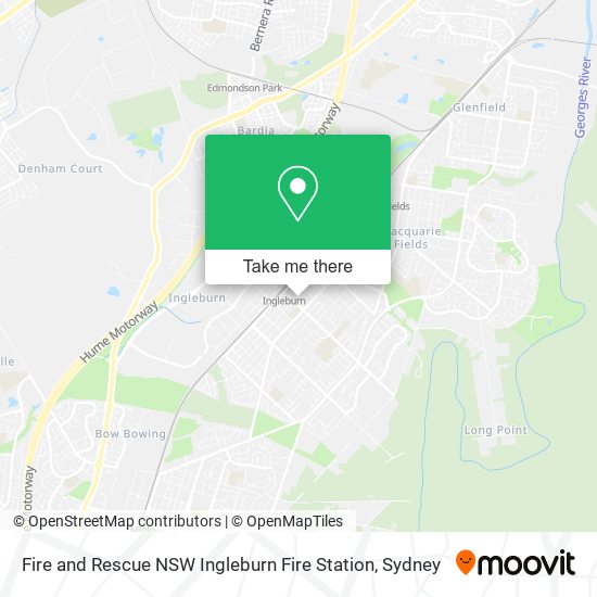 Fire and Rescue NSW Ingleburn Fire Station map