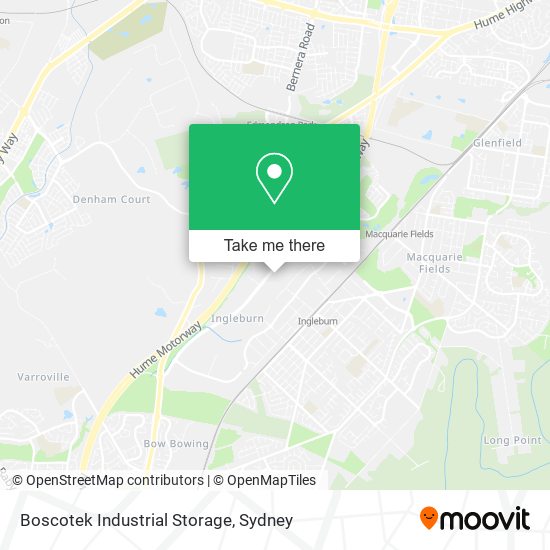 Boscotek Industrial Storage map