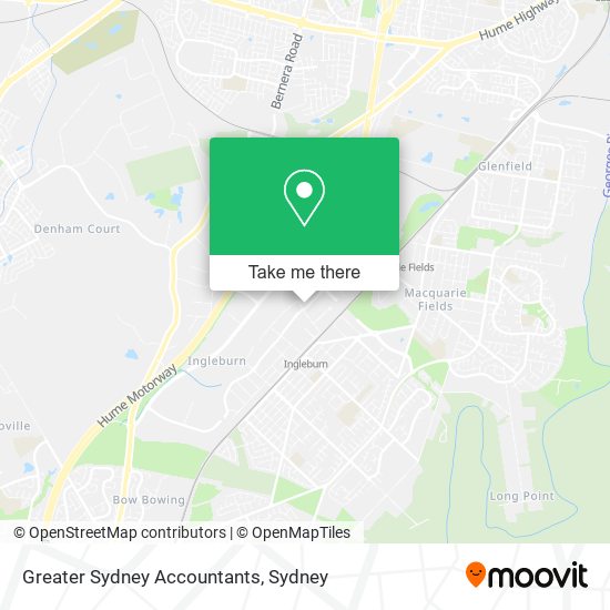 Mapa Greater Sydney Accountants