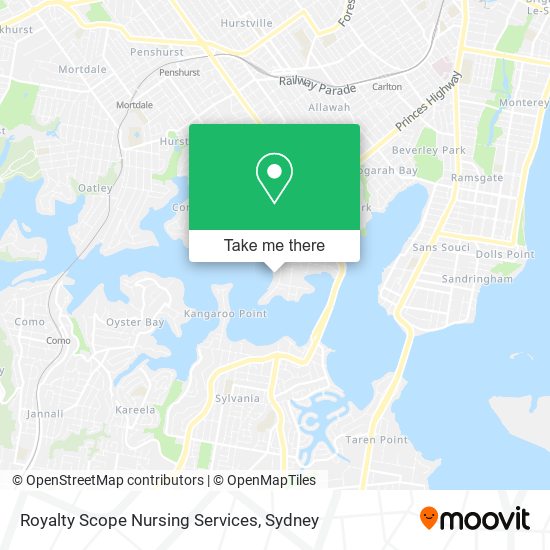 Royalty Scope Nursing Services map