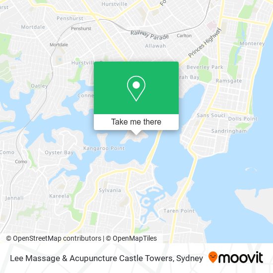 Lee Massage & Acupuncture Castle Towers map
