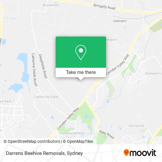 Darrens Beehive Removals map