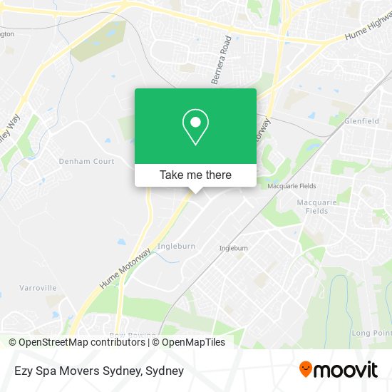 Ezy Spa Movers Sydney map