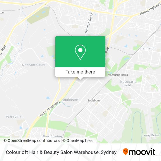 Colourloft Hair & Beauty Salon Warehouse map