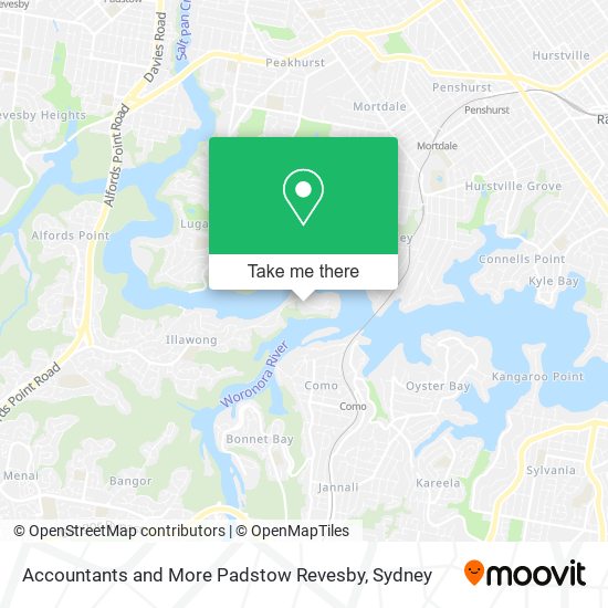 Accountants and More Padstow Revesby map