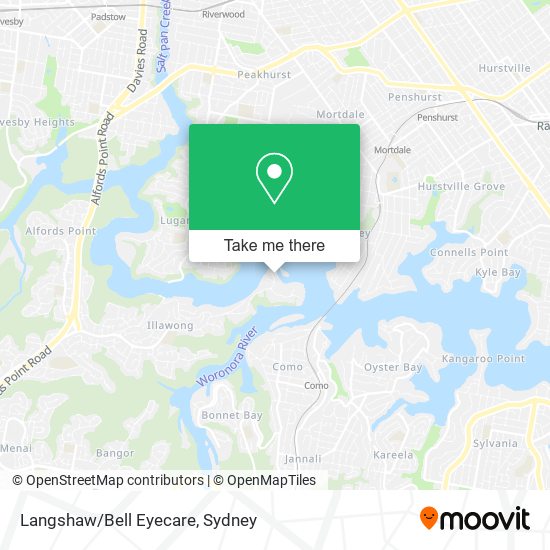 Langshaw/Bell Eyecare map