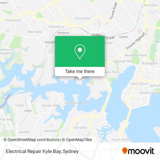 Electrical Repair Kyle Bay map